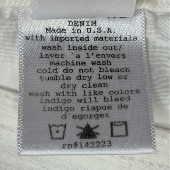 McGuire Valletta Straight Leg White Jean - Picture 7 of 11